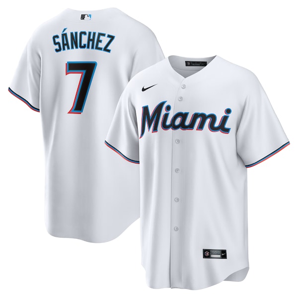 Jes¨²s S¨¢nchez Miami Marlins Nike Home Replica Player Jersey - White