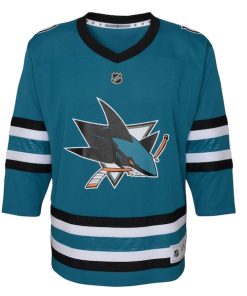 Alternative view of San Jose Sharks Youth Replica Jersey - Teal