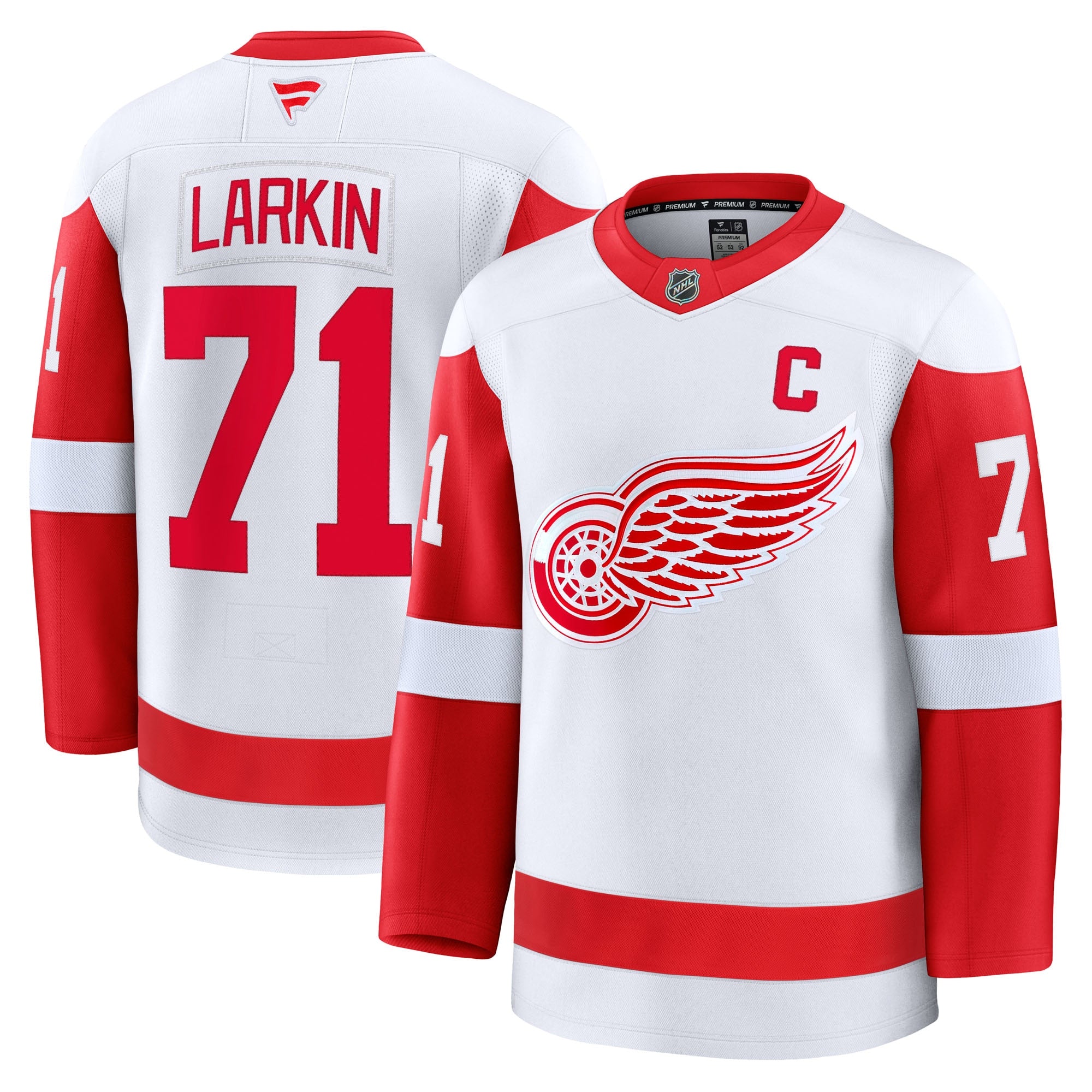 Dylan Larkin Detroit Red Wings Home Premium Jersey - Red/White - Image 8