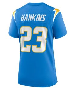 Alternative view of Matt Hankins Los Angeles Chargers Nike Women's Team Game Jersey -  Powder Blue