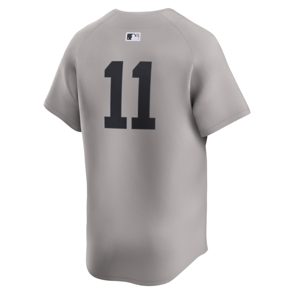 Anthony Volpe New York Yankees Nike Road Limited Player Jersey - Gray/White - Image 4