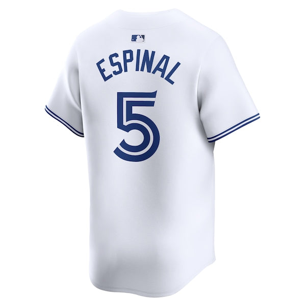 Santiago Espinal Toronto Blue Jays Nike Home Limited Player Jersey - White - Image 3