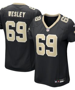 Barry Wesley New Orleans Saints Nike Women's Team Game Jersey -  Black