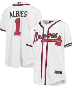 Ozzie Albies Atlanta Braves Nike Youth Alternate Replica Player Jersey - White
