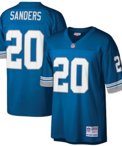 Alternative view of Barry Sanders Detroit Lions Big & Tall 1996 Retired Player Replica Jersey - Blue/White