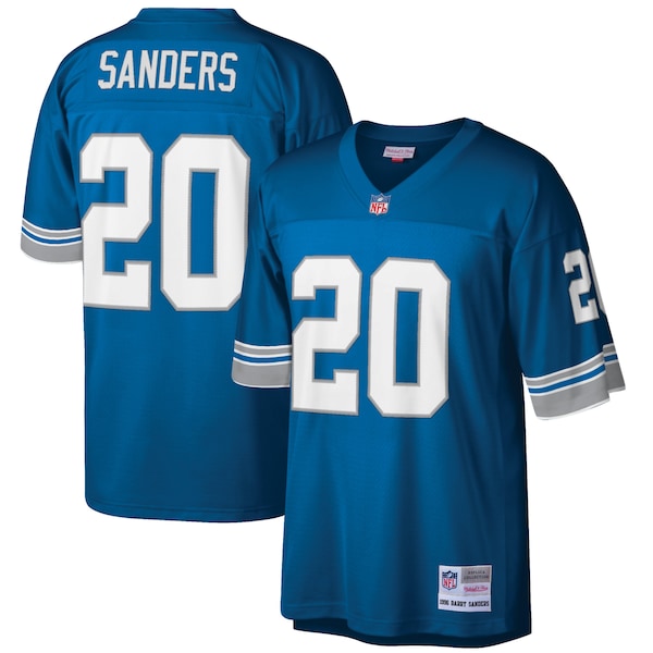 Barry Sanders Detroit Lions Big & Tall 1996 Retired Player Replica Jersey - Blue/White - Image 2