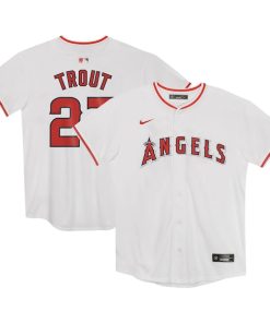 Mike Trout Los Angeles Angels Nike Preschool Home Game Jersey - White