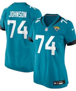 Fred Johnson Jacksonville Jaguars Nike Women's Team Game Jersey -  Teal