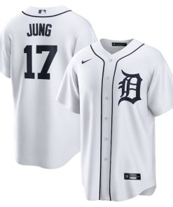 Jace Jung Detroit Tigers Nike Home Replica Jersey - White