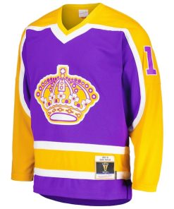 Alternative view of Dave Taylor Los Angeles Kings  1980/81 Blue Line Player Jersey - Purple