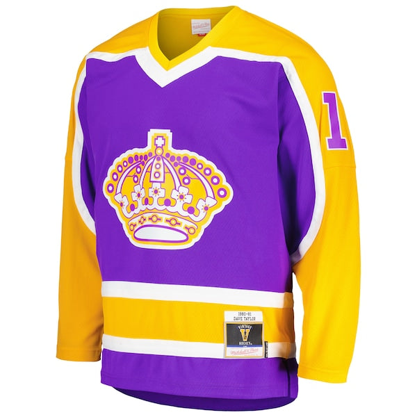 Dave Taylor Los Angeles Kings 1980/81 Blue Line Player Jersey - Purple - Image 2