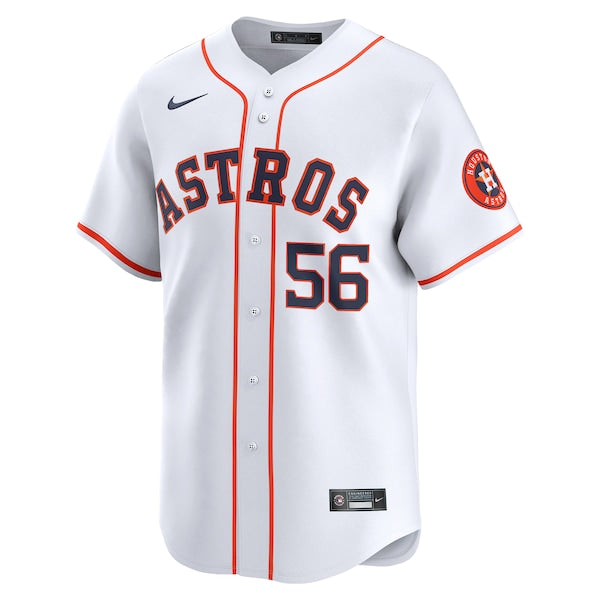 Ronel Blanco Houston Astros Nike Home Limited Player Jersey - White/Gray - Image 3