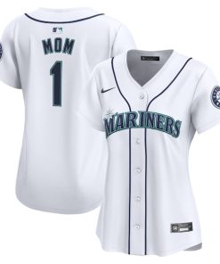 Seattle Mariners Nike Women's #1 Mom Home Limited Jersey - White