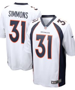 Justin Simmons Denver Broncos Nike Game Jersey - White