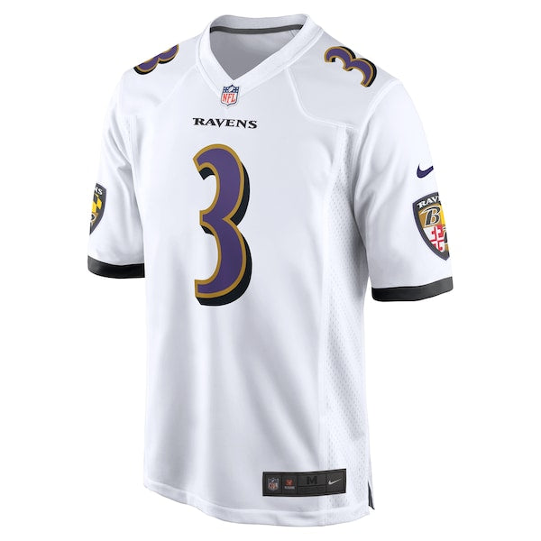 Odell Beckham Jr. Baltimore Ravens Nike Game Jersey - White/Black - Image 3