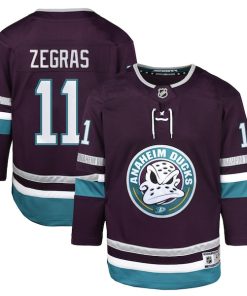 Trevor Zegras Anaheim Ducks Youth 30th Anniversary Premier Player Jersey?¨C Purple