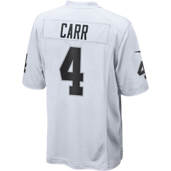 Derek Carr Las Vegas Raiders Nike Game Jersey - White - Image 4