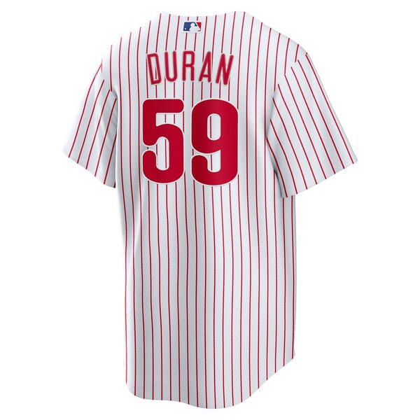 Jhoan Duran Philadelphia Phillies Nike Youth Home Replica Jersey - White - Image 3