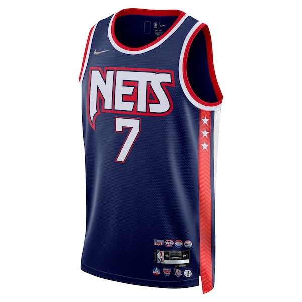 Kevin Durant Brooklyn Nets Nike 2021/22 Swingman Jersey - City Edition - Navy - Image 2