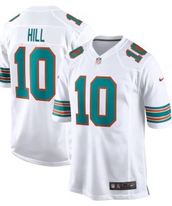 Tyreek Hill Miami Dolphins Nike Alternate Game Jersey - White/Aqua