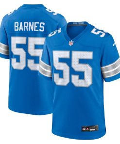 Derrick Barnes Detroit Lions Nike Team Game Jersey -  Blue