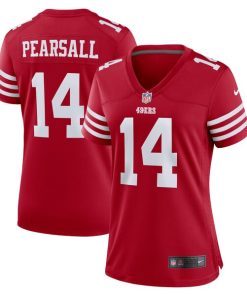 Ricky Pearsall San Francisco 49ers Nike Women's Team Game Jersey -  Scarlet