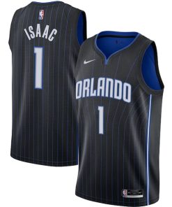 Jonathan Isaac Orlando Magic Nike Swingman Jersey - Black - Icon Edition