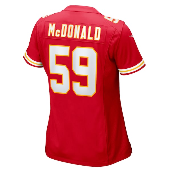Cooper McDonald Kansas City Chiefs Nike Women's Team Game Jersey - Red - Image 3