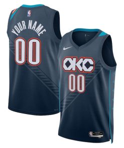 Oklahoma City Thunder Nike Unisex 2025/26 City Edition Swingman Custom Jersey - Blue