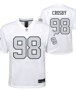 Maxx Crosby Las Vegas Raiders Nike Youth Game Jersey - White