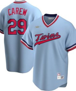 Rod Carew Minnesota Twins Nike Road Cooperstown Collection Player Jersey - Light Blue