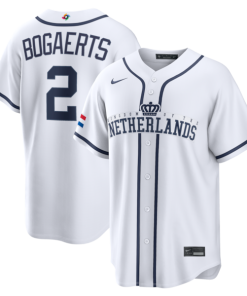 Xander Bogaerts Netherlands Baseball Nike 2026 World Baseball Classic Home Stadium Jersey - White