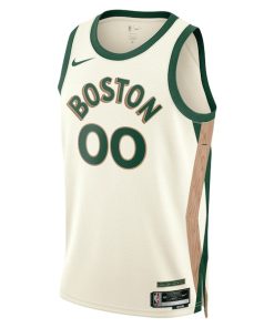 Alternative view of Boston Celtics Nike Unisex 2023/24 Custom Swingman Jersey - White - City Edition