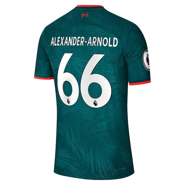 Trent Alexander-Arnold Liverpool Nike 2022/23 Third Authentic Player Jersey - Teal - Image 3