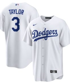 Chris Taylor Los Angeles Dodgers Nike Replica Player Jersey - White