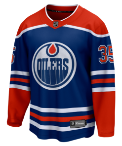 Alternative view of Tristan Jarry Edmonton Oilers  Home Premier Breakaway Player Jersey - Royal