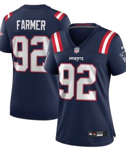Joshua Farmer New England Patriots Nike Women's Team Game Jersey -  Navy