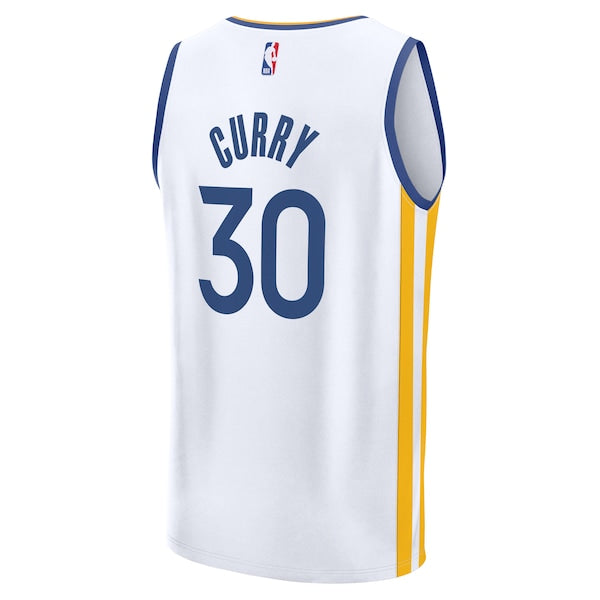 Stephen Curry Golden State Warriors Youth Fast Break Replica Jersey - Association Edition - White - Image 4