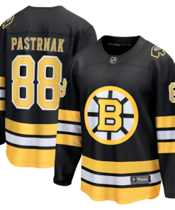 David Pastrnak Boston Bruins  Home Breakaway Jersey - Black