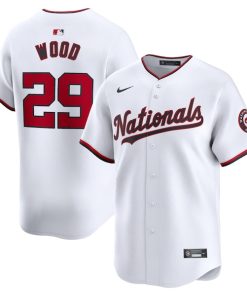 James Wood Washington Nationals Nike Youth Home Limited Player Jersey - White