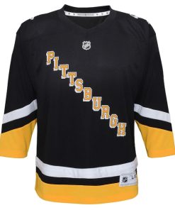 Alternative view of Pittsburgh Penguins Youth 2021/22 Alternate Replica Jersey - Black
