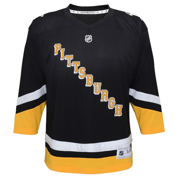 Pittsburgh Penguins Youth 2021/22 Alternate Replica Jersey - Black - Image 2