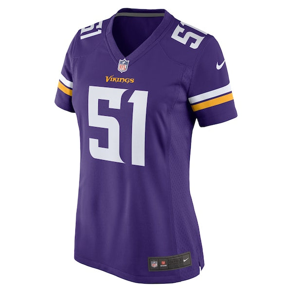 Blake Cashman Minnesota Vikings Nike Women's Team Game Jersey - Purple - Image 2
