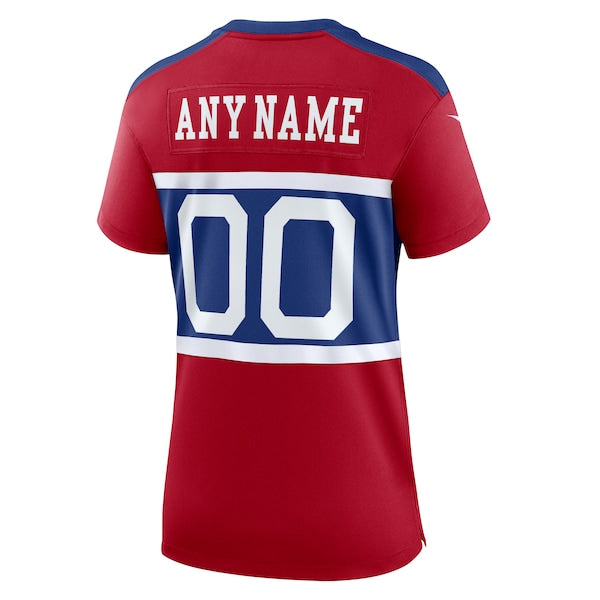 New York Giants Nike Women's Alternate Game Custom Jersey - Century Red - Image 3