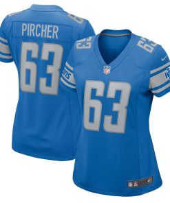 Max Pircher Detroit Lions Nike Women's Team Game Jersey - Blue