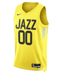 Alternative view of Utah Jazz Nike Unisex Swingman Custom Jersey Gold - Icon Edition