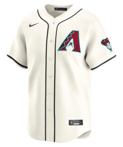 Alternative view of Arizona Diamondbacks Nike Home Limited Jersey - Cream