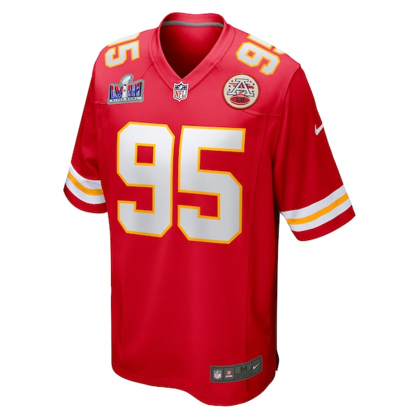Chris Jones Kansas City Chiefs Nike Super Bowl LVIII Game Jersey - Red - Image 2