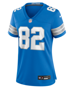 Alternative view of Ross Dwelley Detroit Lions Nike Women's Team Game Jersey -  Blue