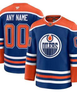 Edmonton Oilers  Home Premium Custom Jersey - Royal/White